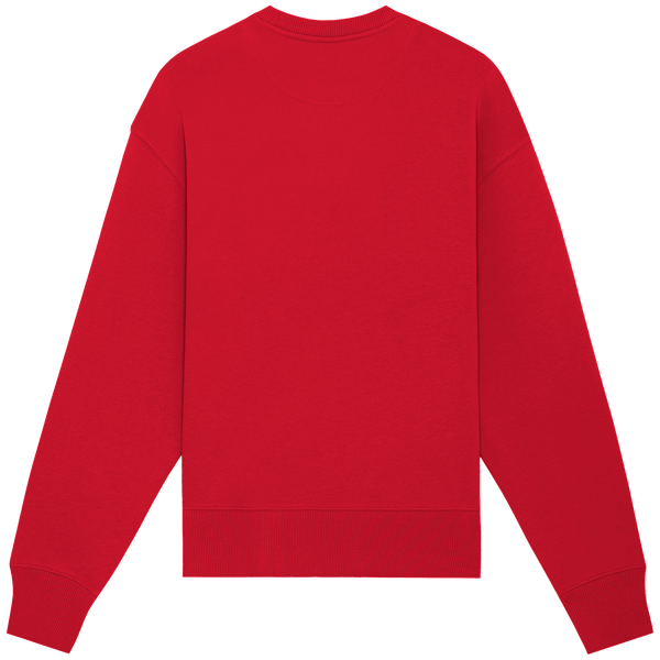 Sweat shirt col rond unisexe decontracte radder dos Red