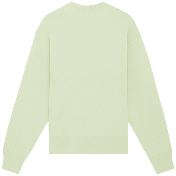 Sweat shirt col rond unisexe decontracte radder dos Stem Green