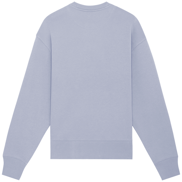 Sweat shirt col rond unisexe decontracte radder dos Serene Blue