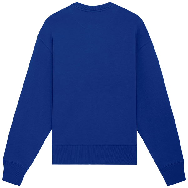 Sweat shirt col rond unisexe decontracte radder dos Worker Blue