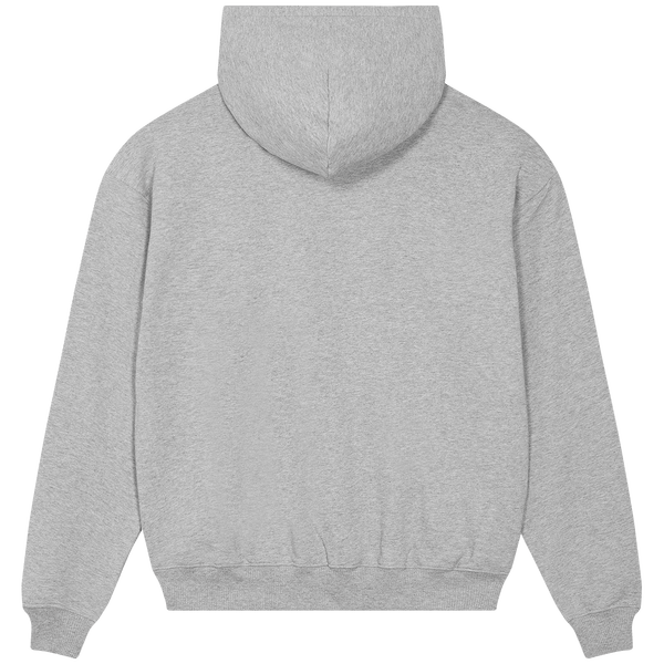 Sweatshirt hoodie unisexe coupe boxy cooper dry dos Heather Grey