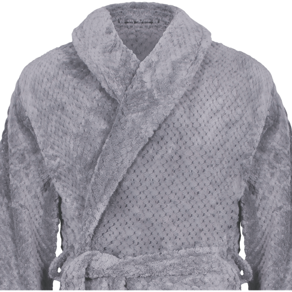 Peignoir homme soft coral fleece face grey