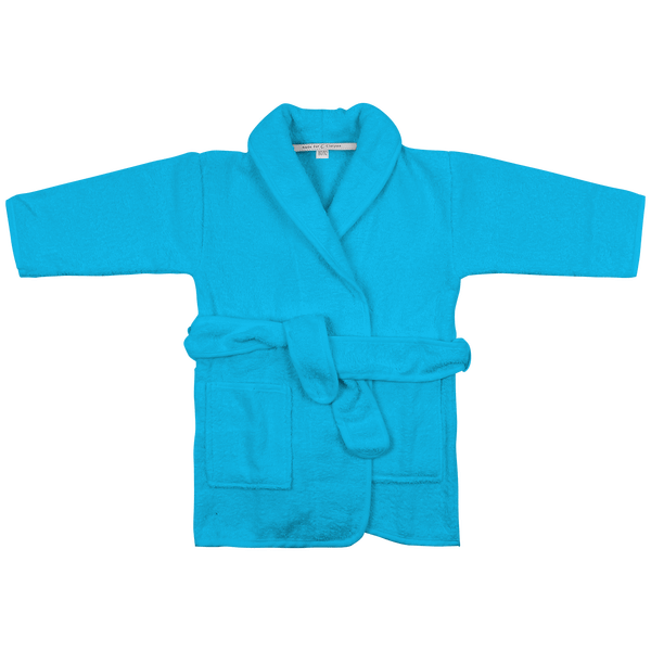 Peignoir Kimono Enfant Classique À Personnaliser En Broderie aqua