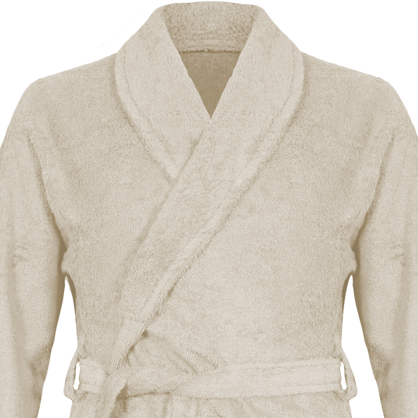 Embroidered Premium Clarysse Terry Robe Linen