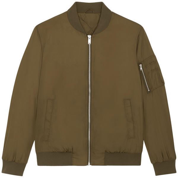 Veste unisexe bomber face British Khaki