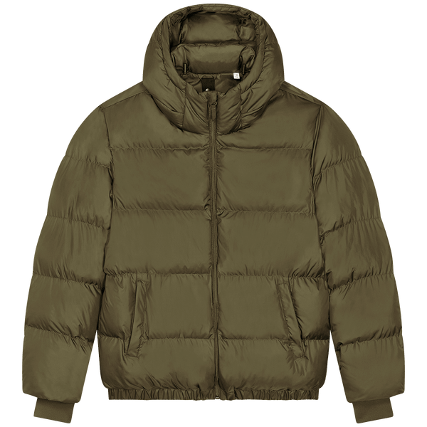 Veste puffer unisexe oversize puffer face British Khaki