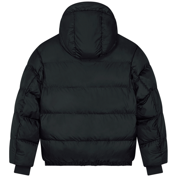 Veste puffer unisexe oversize puffer dos Black
