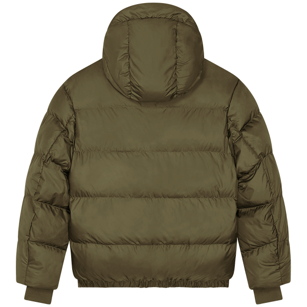 Veste puffer unisexe oversize puffer dos British Khaki