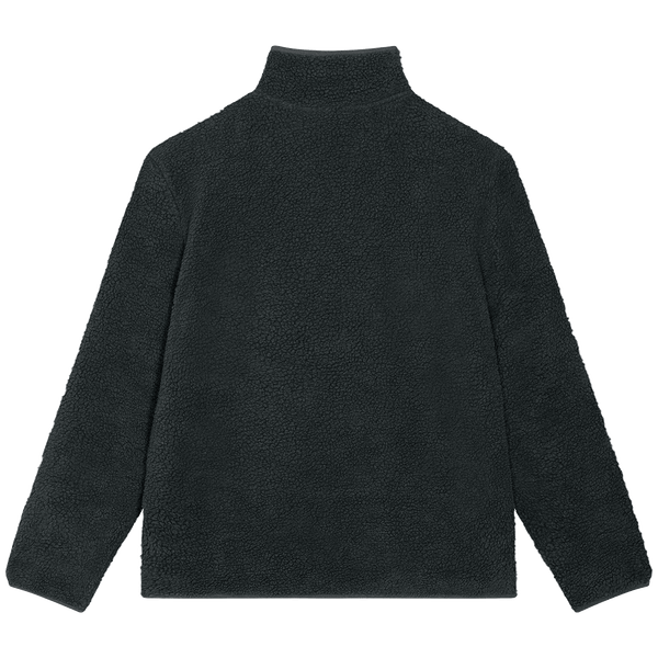 Veste sherpa unisexe outsider dos Black