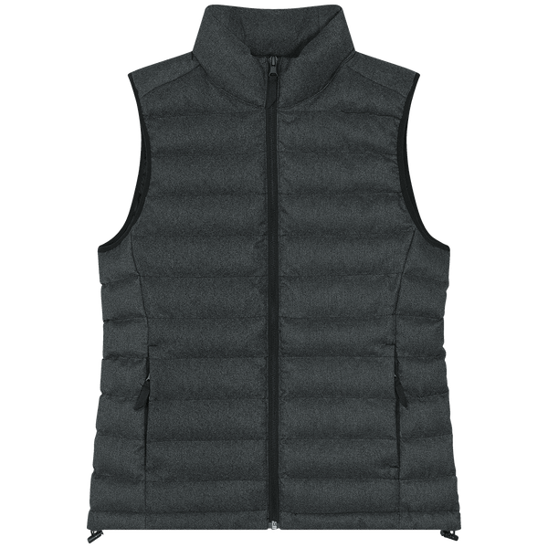 Bodywarmer femme aspect laineux stella climber wool like face Dark Heather Grey