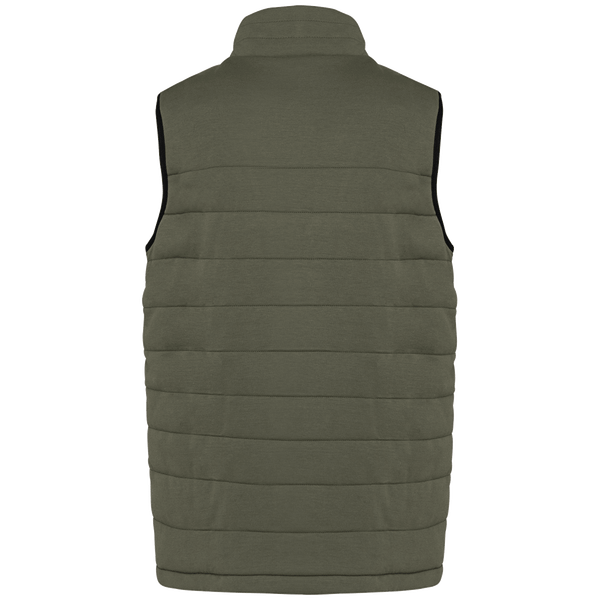 Bodywarmer maille pour homme dos Organic Khaki