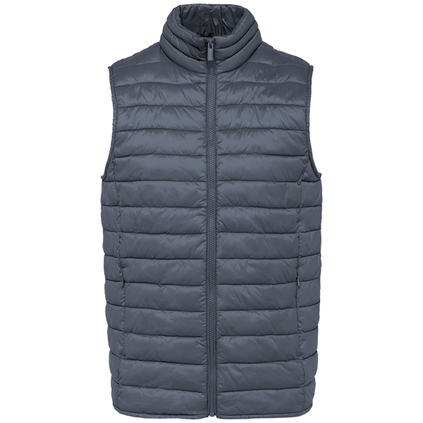 Bodywarmer Recyclé Léger Homme À Personnaliser En Broderie Mineral Grey