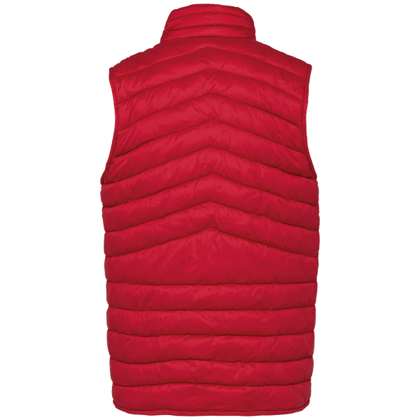 Bodywarmer recycle leger homme dos Hibiscus Red