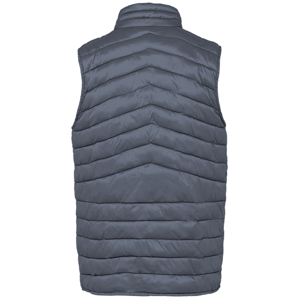 Bodywarmer recycle leger homme dos Mineral Grey