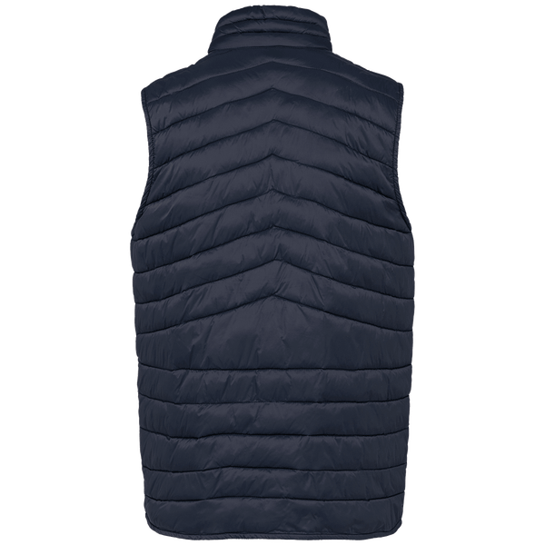 Bodywarmer recycle leger homme dos Navy Blue