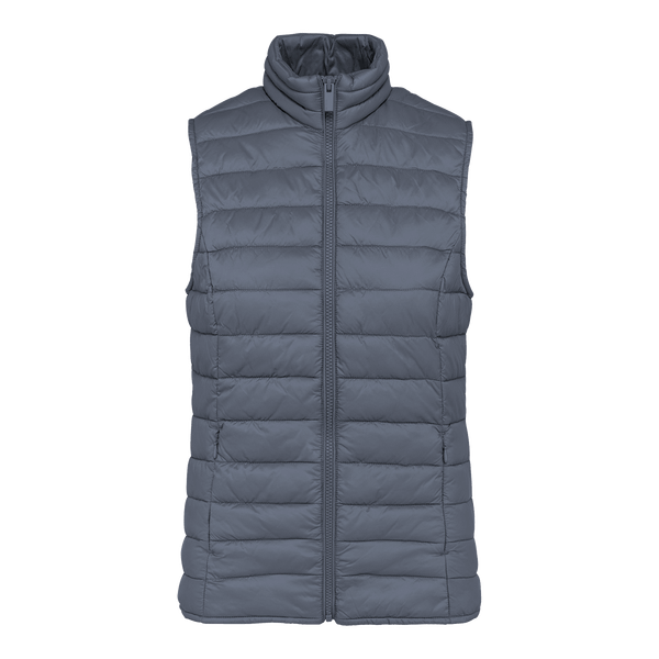 Bodywarmer Recyclé Léger Femme À Personnaliser En Broderie Mineral Grey