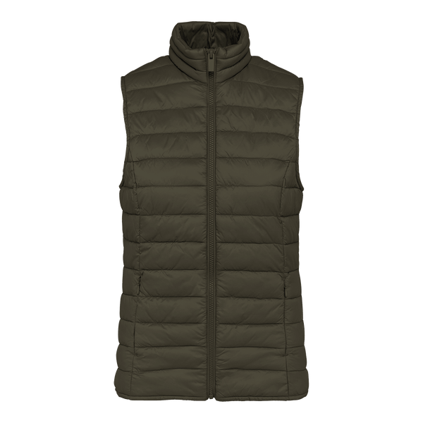 Bodywarmer Recyclé Léger Femme À Personnaliser En Broderie Organic Khaki