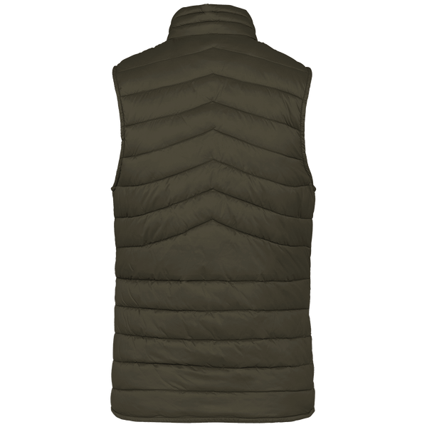 Bodywarmer recycle leger femme dos Organic Khaki