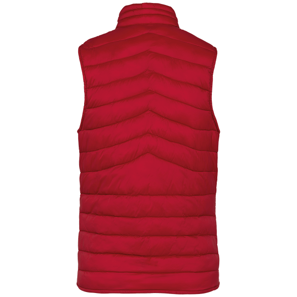 Bodywarmer recycle leger femme dos Hibiscus Red