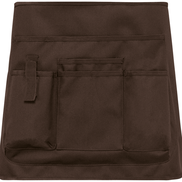 Tablier Court De Jardinage Écoresponsable Unisexe À Personnaliser En Broderie Chocolate
