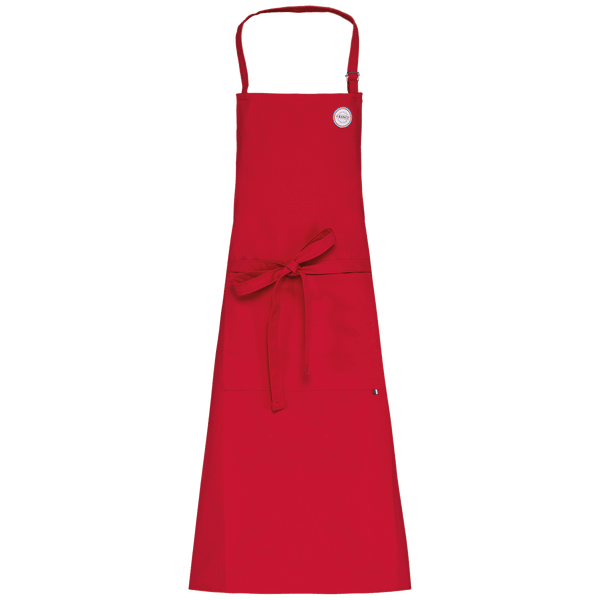 Tablier couleur origine france face Red