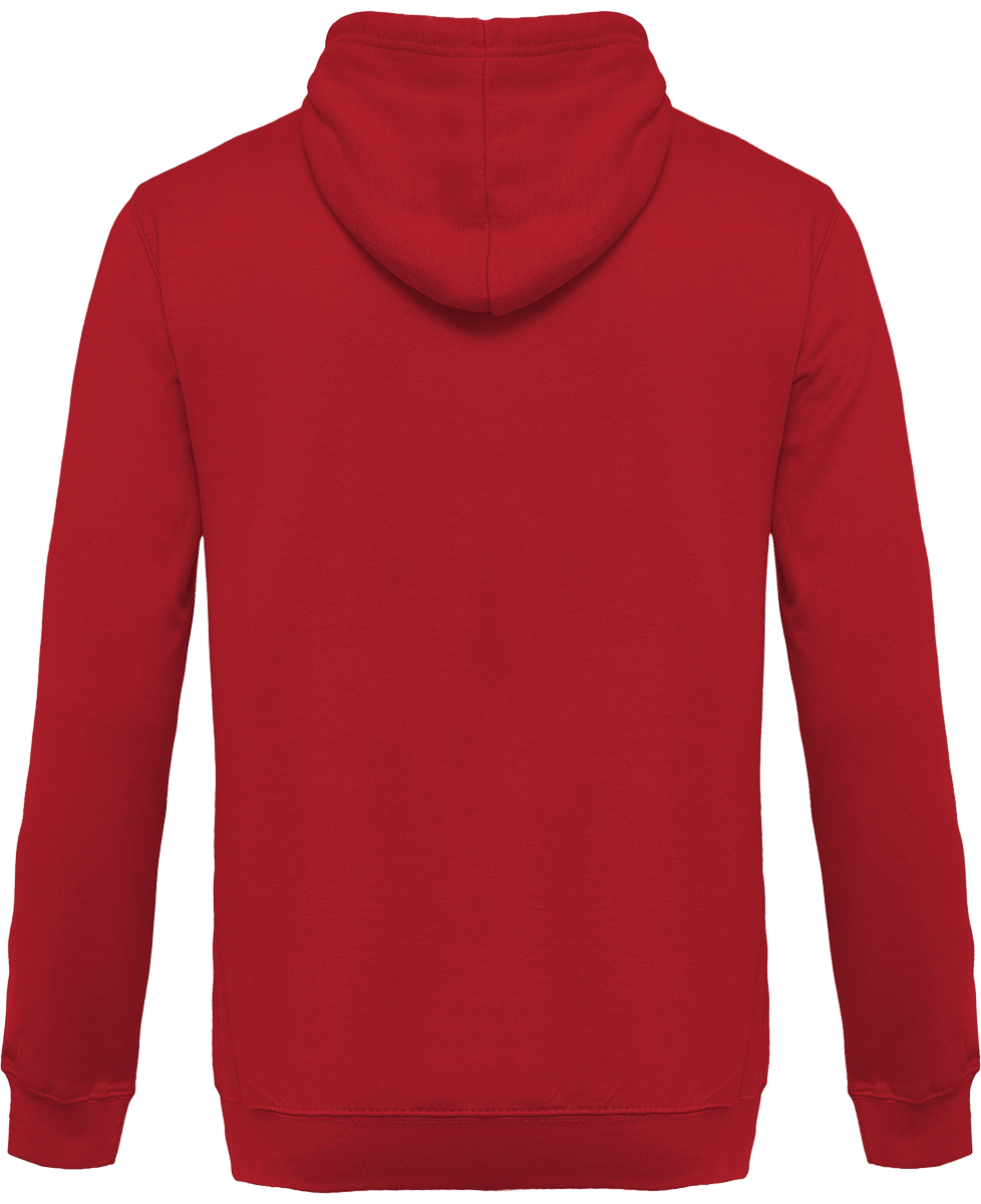 Sweat shirt a capuche homme dos Cherry Red