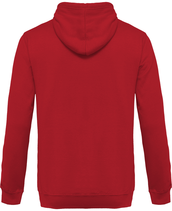 Sweat shirt a capuche homme dos Cherry Red