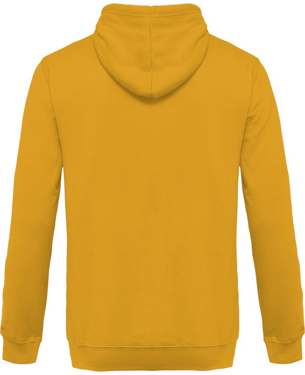 Sweat shirt a capuche homme dos Dark Mustard