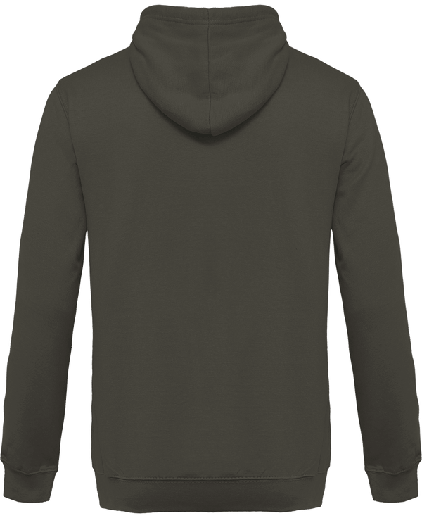 Sweat shirt a capuche homme dos Green Olive