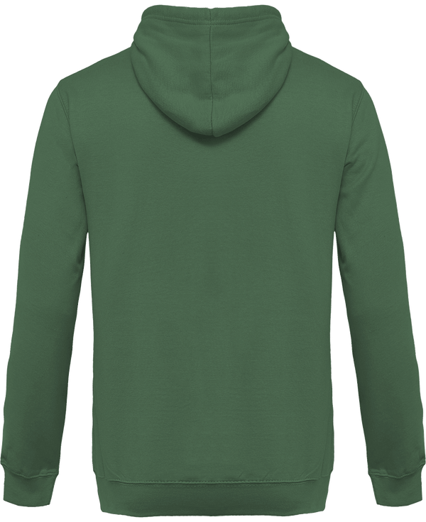 Sweat shirt a capuche homme dos Earthy Green