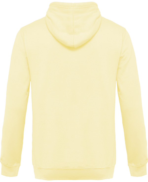 Sweat shirt a capuche homme dos Straw Yellow