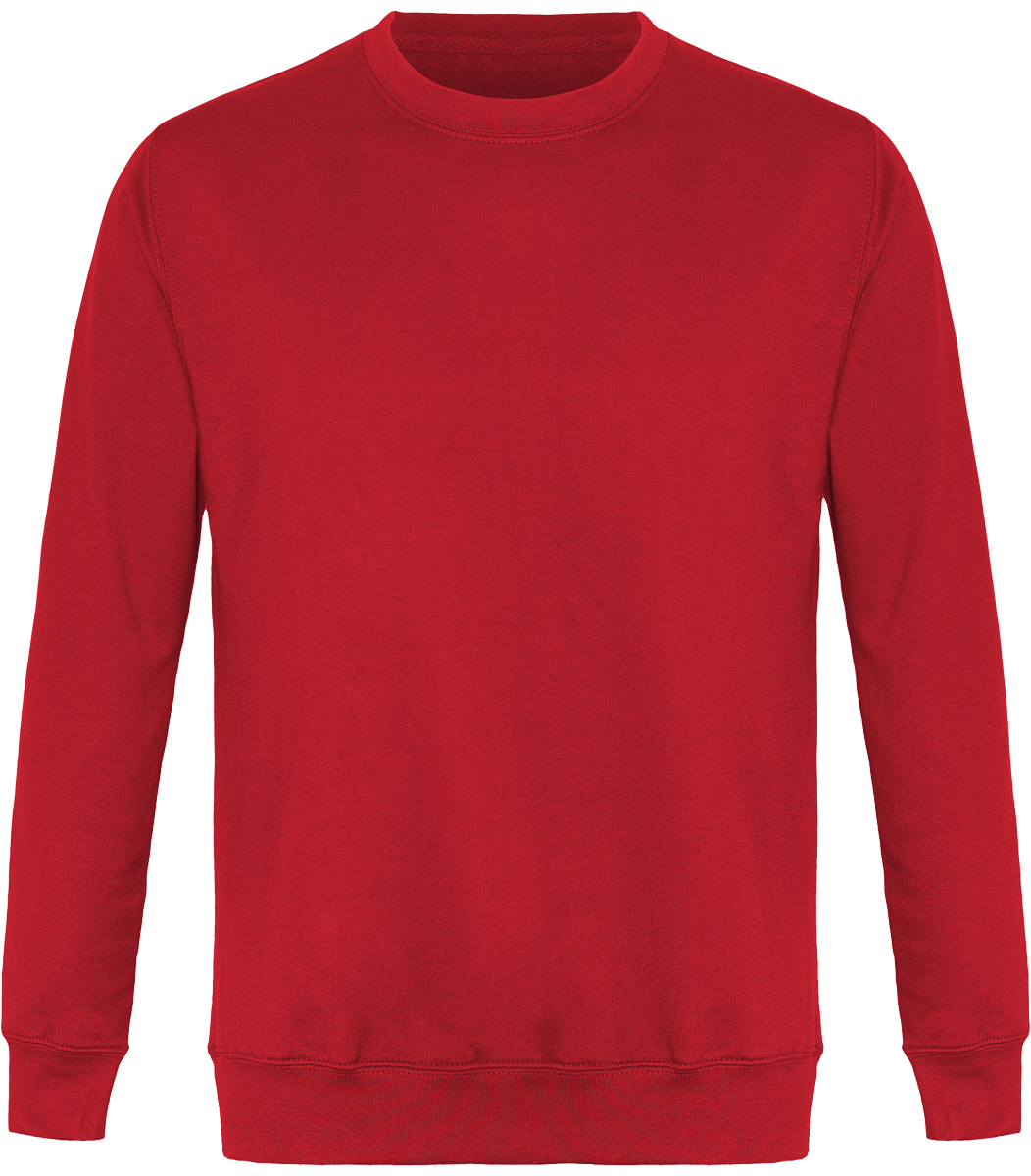 Round Neck Unisex Sweatshirt  Cherry Red