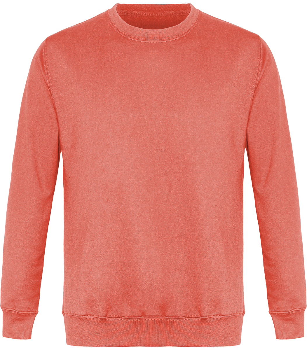 Sweat Col Rond Unisexe True Coral