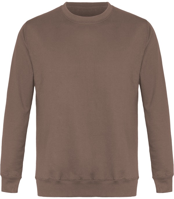 Sweat Col Rond Unisexe Moka Brown