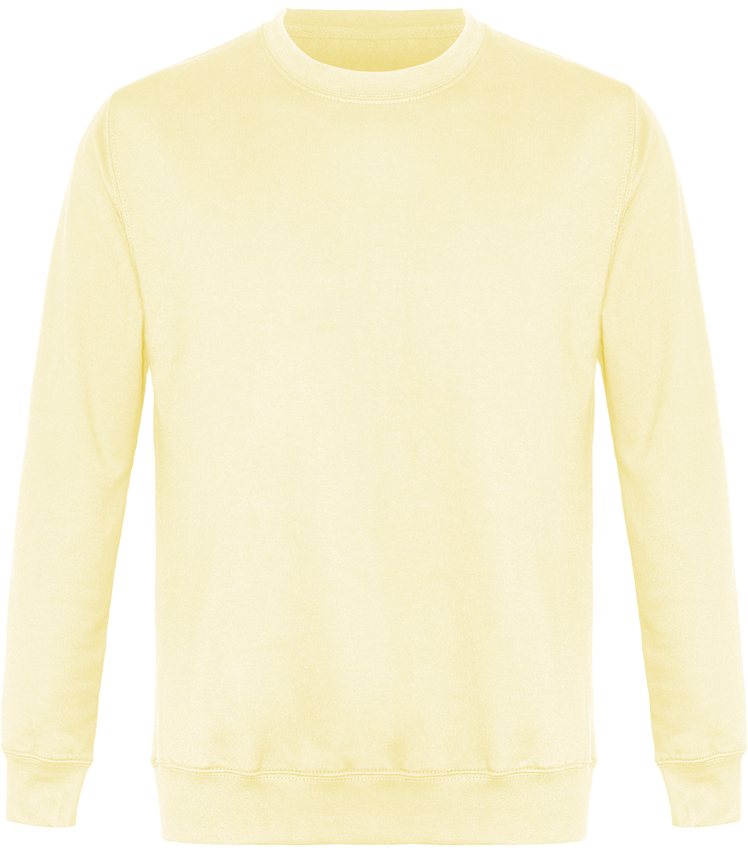 Round Neck Unisex Sweatshirt  Straw Yellow