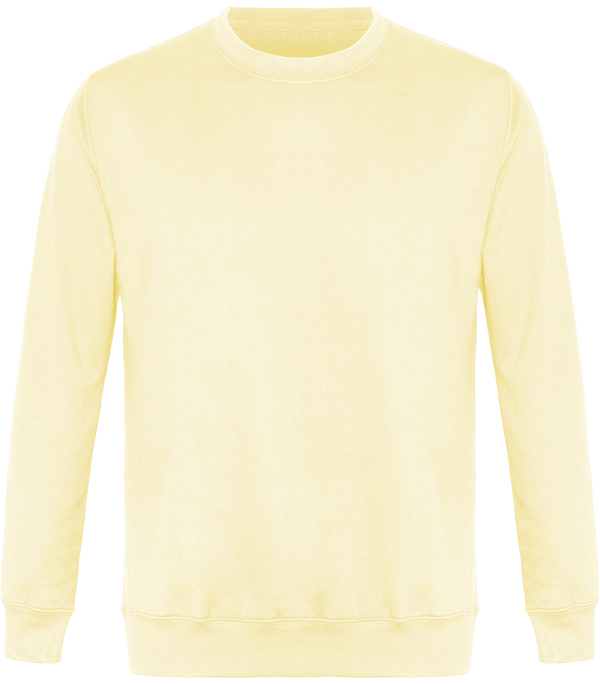 Sweat Col Rond Unisexe Straw Yellow