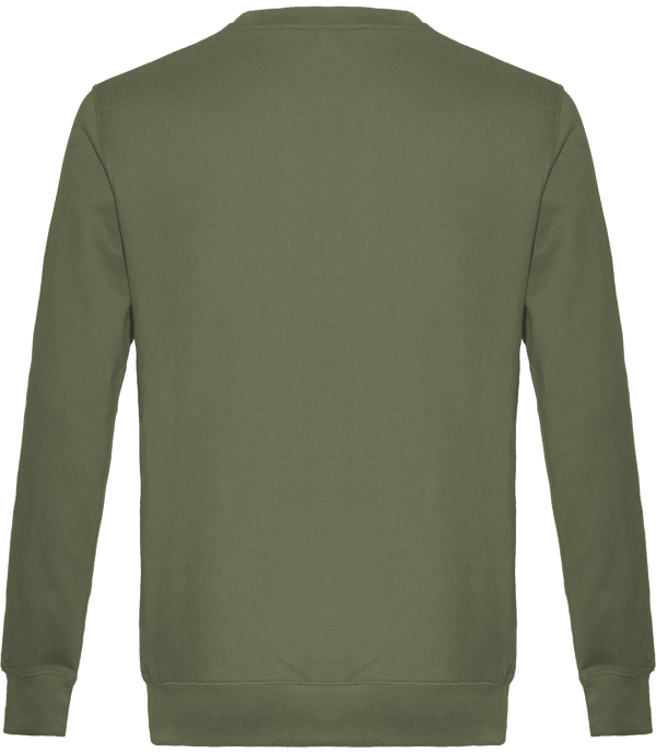 Sweat col rond unisexe dos Caper Green