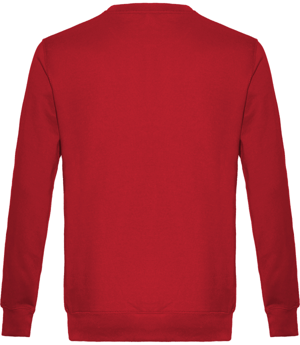 Sweat col rond unisexe dos Cherry Red