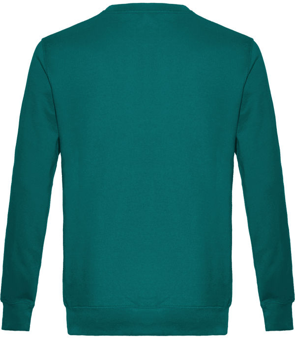 Sweat col rond unisexe dos Emerald Green