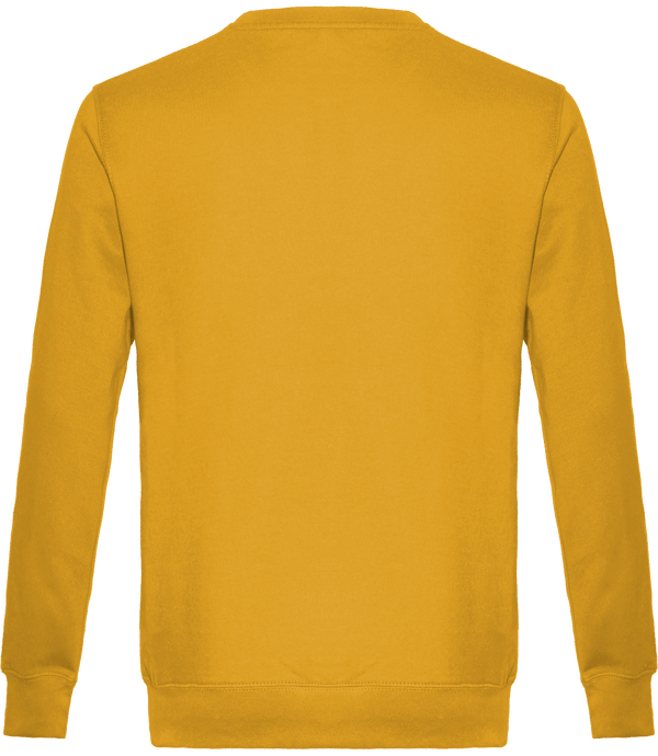 Sweat col rond unisexe dos Dark Mustard