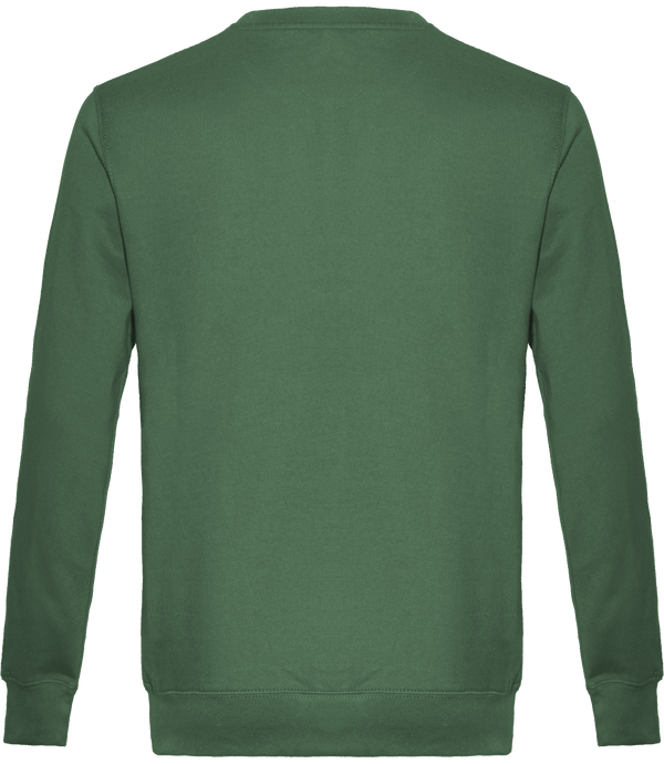 Sweat col rond unisexe dos Earthy Green