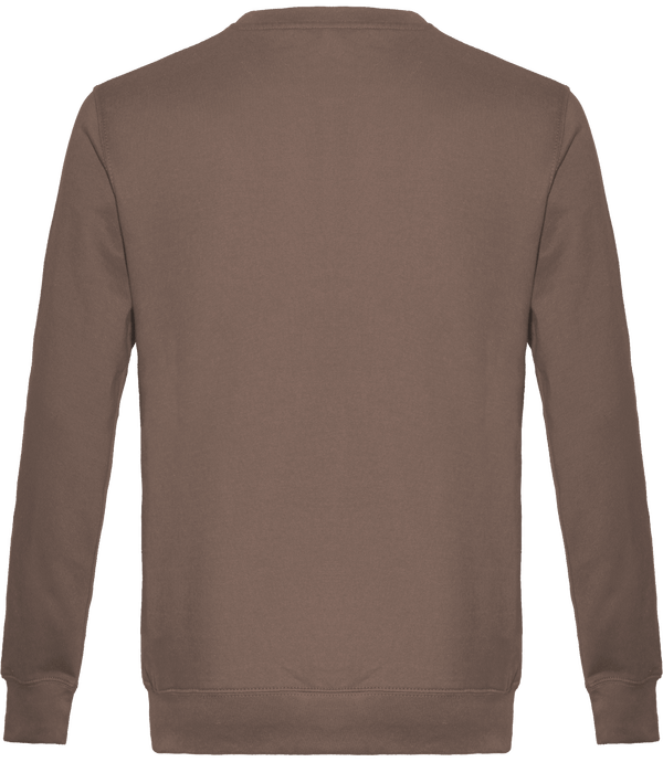 Sweat col rond unisexe dos Moka Brown