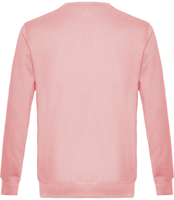 Sweat col rond unisexe dos Pale Pink