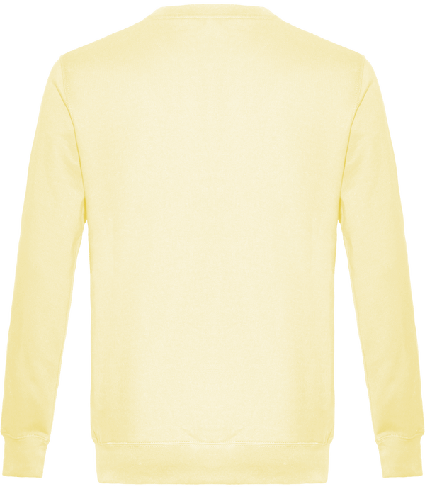 Sweat col rond unisexe dos Straw Yellow