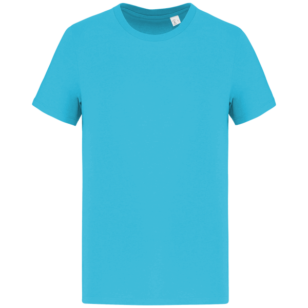 T-Shirt Manches Courtes Unisexe Bio | 100 % Coton Bio | Impression Et Broderie Light Turquoise