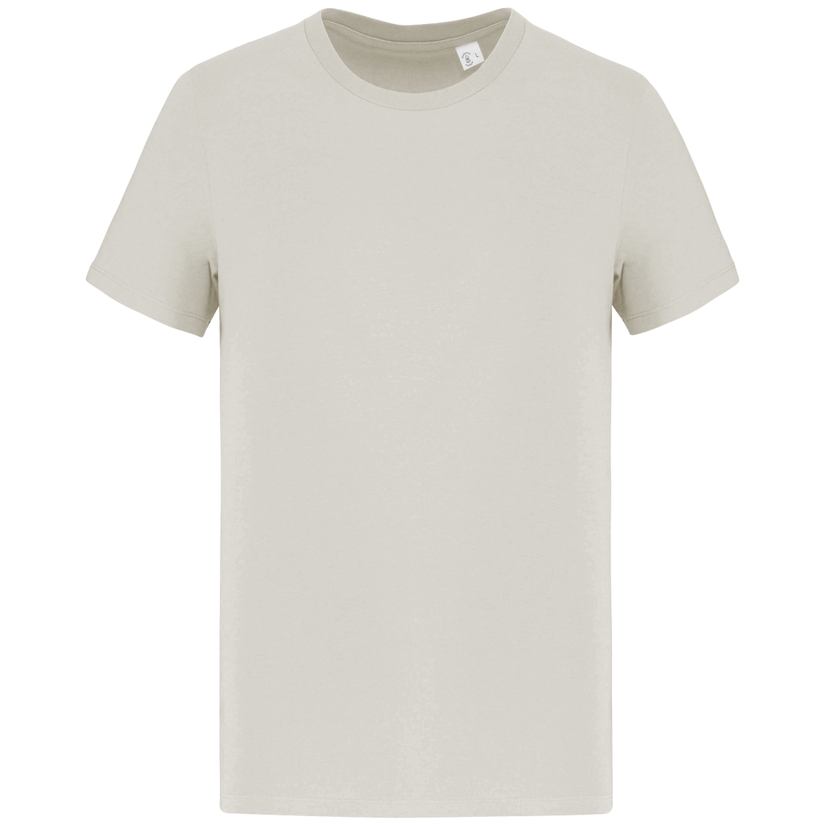 T-Shirt Manches Courtes Unisexe Bio | 100 % Coton Bio | Impression Et Broderie Beige Cream