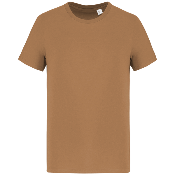 T-Shirt Manches Courtes Unisexe Bio | 100 % Coton Bio | Impression Et Broderie Dark camel