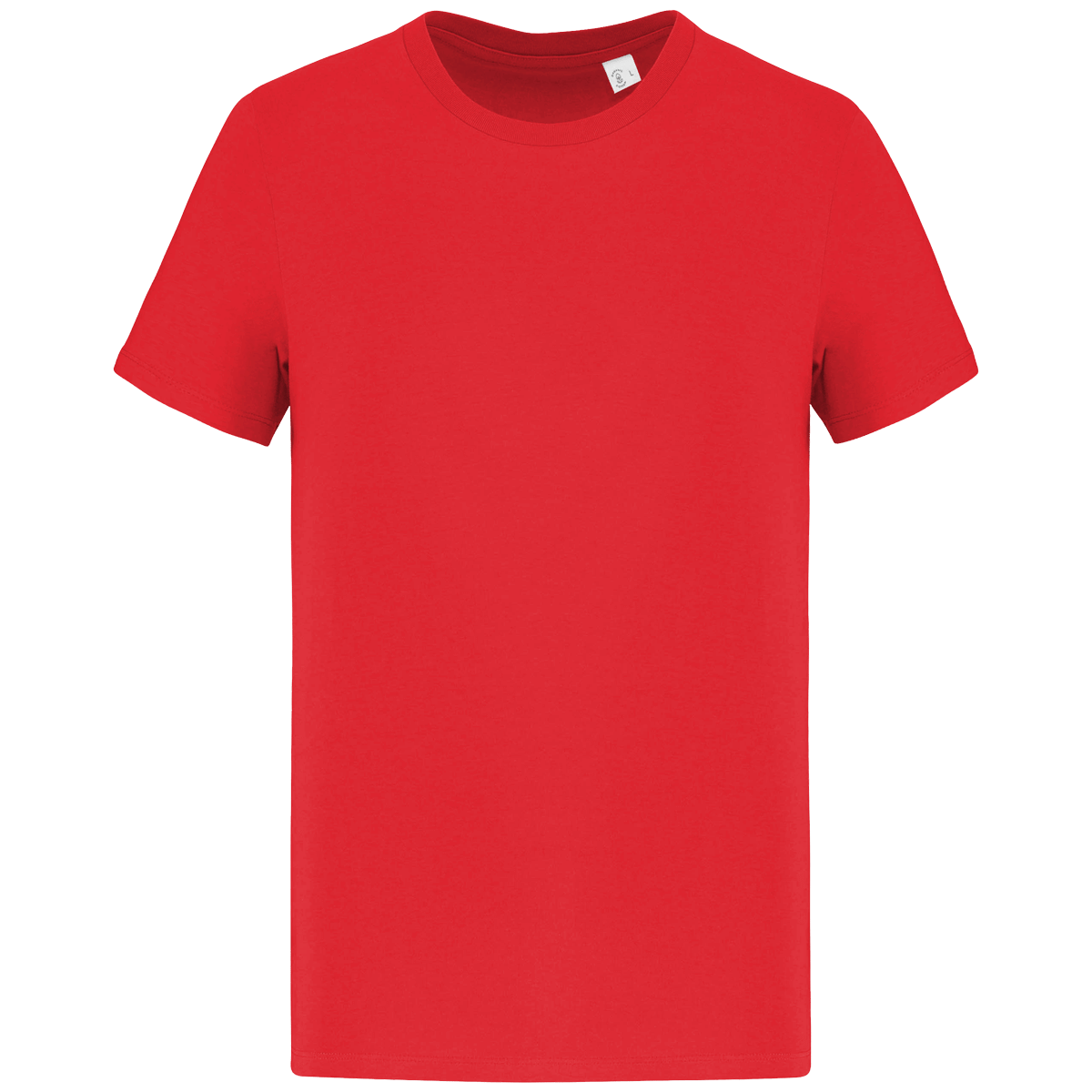 T-Shirt Manches Courtes Unisexe Bio | 100 % Coton Bio | Impression Et Broderie Poppy Red