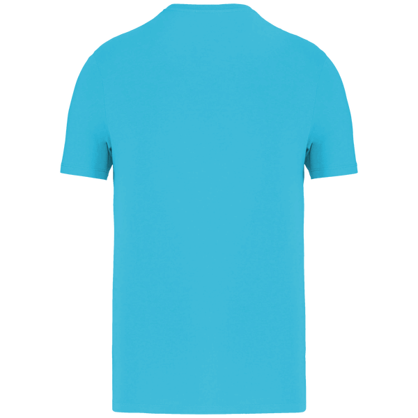 T shirt manches courtes unisexe bio dos Light Turquoise