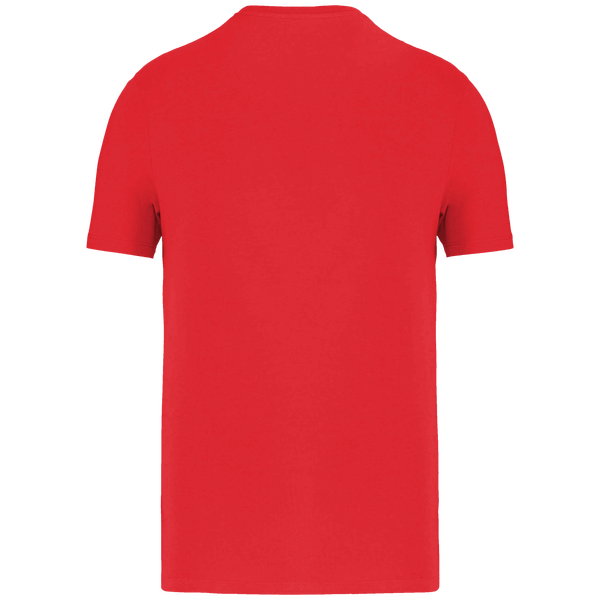 T shirt manches courtes unisexe bio dos Poppy Red